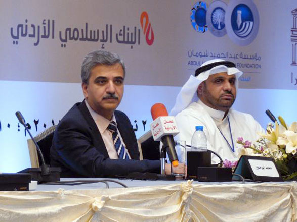Arab Thought Forum Secretary General Mohammad Abu Hammour attends the fifth international conference for humanitarian sciences in Amman this week (Photo courtesy of ATF)