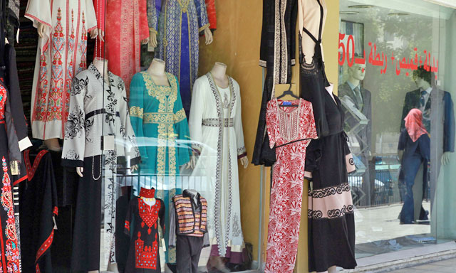 Clothes on sale at shops in Amman this weekend (Photo by Hassan Tamimi)
