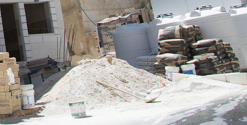 Dumping debris and construction material in undesignated locations is illegal, according to the Greater Amman Municipality  (Photo by Amjad Ghsoun)