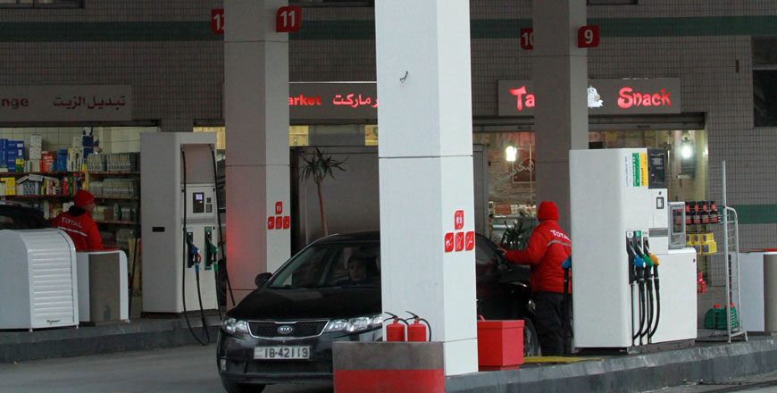 Fuel prices could go down by no more than 2 per cent, according to a government official (Photo by Osama Aqarbeh)