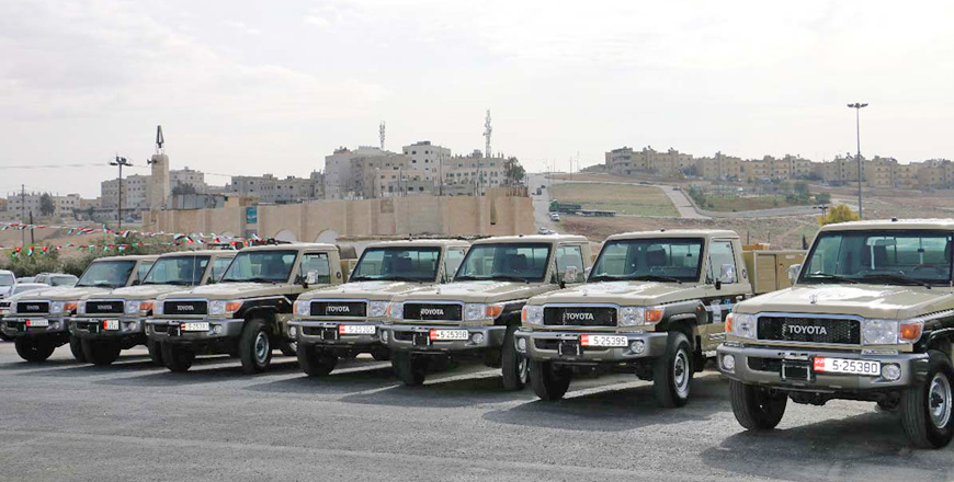 German Agency for International Cooperation donates 16 mobile maintenance units to Ministry of Education to carry out maintenance work in school buildings and furniture on Sunday  (Petra Photo)