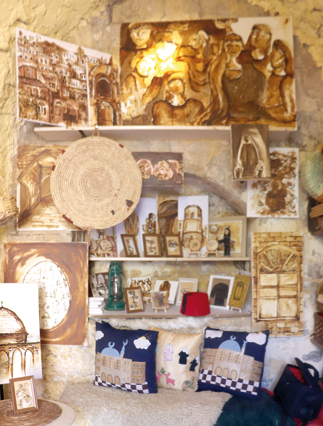 A view of  local artist Bulqees Abbadi’s shop in  Salt (Photo courtesy of Bulqees Abbadi)