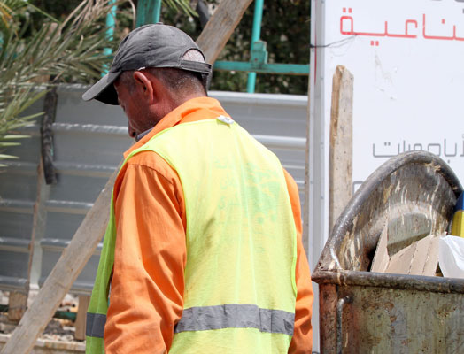 There are currently 4,000 sanitation workers deployed in the capital (Photo by Osama Aqarbeh)