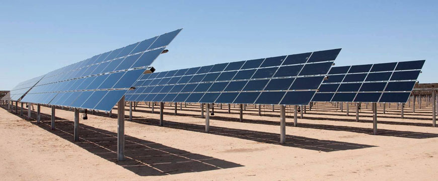 Solar panels are seen at the Shams Maan project in the southern governorate, 220km south of Amman (Photo courtesy of Shams Maan)