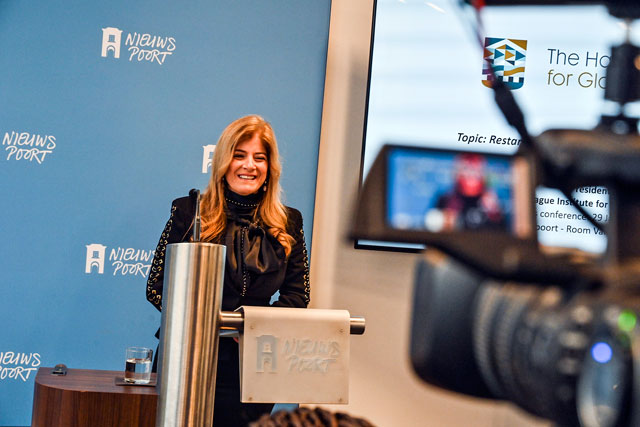 Jordanian businesswomen Sohair Saber has been announced recently as the president of The Hague Institute for Global Justice (Photo courtesy of The Hague Institute for Global Justice)