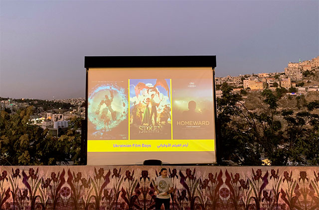 A film showing part of the Ukrainian Film Days held at the Royal Film Commission earlier this month (Photo by Artemis Sianni Wedderburn)
