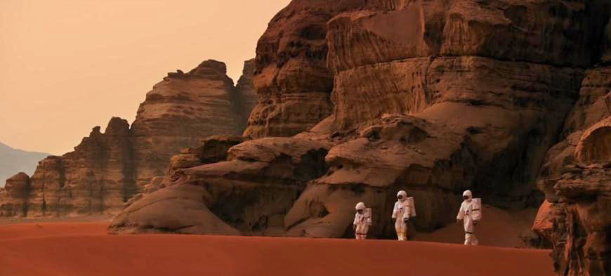 A video grab from a commercial by the Jordan Tourism Board promoting the 'Mars-like' landscape of Wadi Rum (Photo courtesy of JTB)