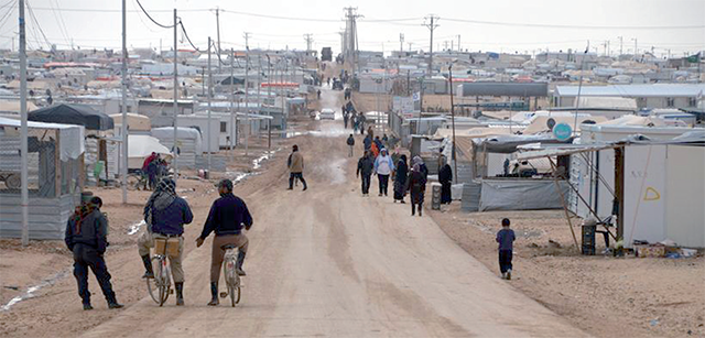 A view of the ZaatarI camp for Syrian refugees, some 80km northeast of Amman (JT  file photo)