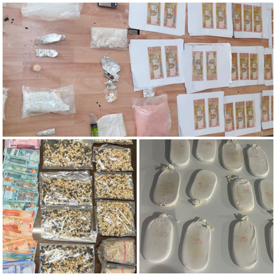 The Anti-Narcotics Department (AND) on Saturday announces the arrest of 34 alleged drug dealers in dozens of illicit drug bust operations in various locations in the Kingdom (Petra photo)