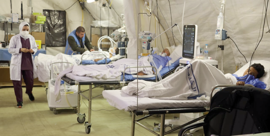 Military doctors who returned from Gaza have spoken of the efforts of the Jordanian field hospitals (Photos courtesy of JAF)