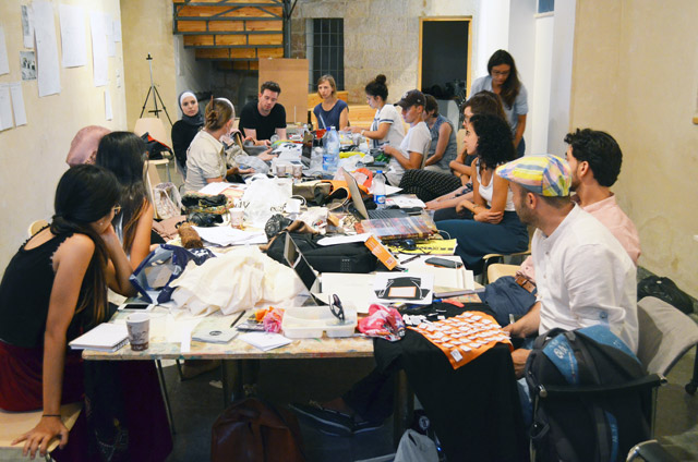 The ‘Disarming Design from Palestine’ programme unites Palestinian designers and artists with master’s students from the Sandberg Institute in Amsterdam to exchange knowledge, experiences and techniques (Photo courtesy of Amman Design Week)