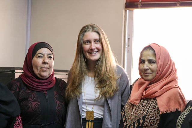 British Deputy Ambassador Laura Dauban visits Al Mazraa Dairy in Amman on Tuesday (Photo courtesy of British embassy)