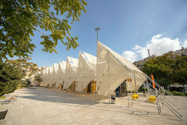 The pop-up crafts’ market in this undated photo was designed by Dina Haddadin for the 2017 Amman Design Week. The group is prepping for their next exhibition which will focus on the theme, ‘possibilities’ (JT file photo)