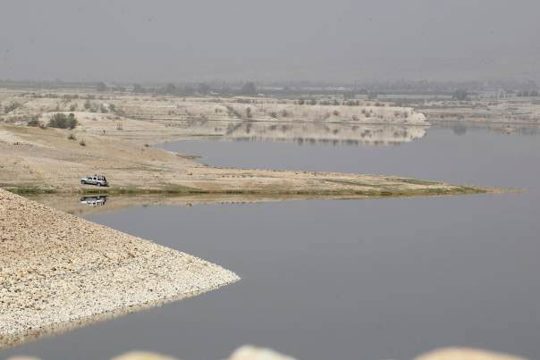 A general view of Al Karamah Dam in Central Shouneh (Reuters photo)