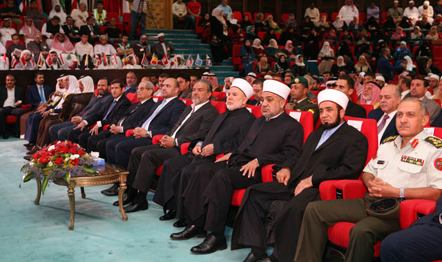 Deputising for His Majesty King Abdullah, HRH Prince Asem Bin Nayef attends the third session of the 85th Hashemite Scientific Councils, organised by the Awqaf Ministry on Friday (Petra photo)