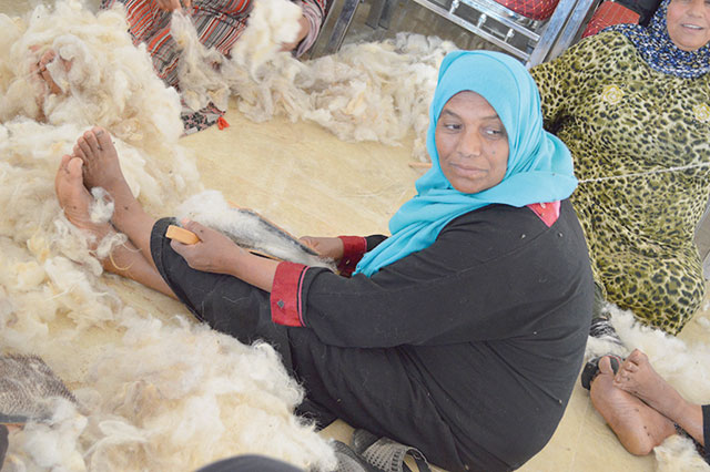 Pure Felt Jordan was launched in 2016 in Ghor Fifa Jordan to empower marginalised women by safeguarding continued employment and income   (Photo courtesy of Princess Taghrid Institute)