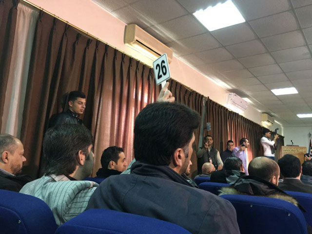 An auction organised by the Drivers and Motor Vehicles Licensing Department saw the sale of a number plate for JD522,000   (Photo by Muath Freij)
