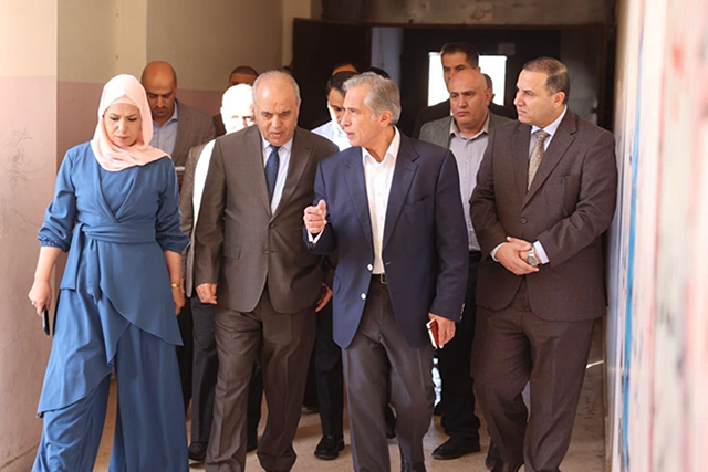 Prime Minister Jaafar Hassan visits on Monday eight public institutions in the Zarqa's Russeifeh district as part of his ongoing weekly visits to governorates  (Petra photo)