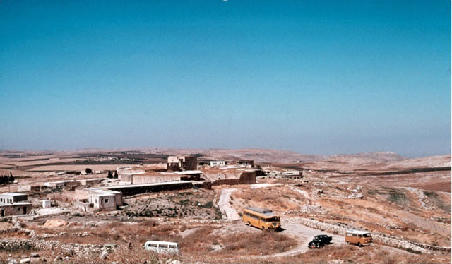The Nabulsi complex seen in Hisban during the 1970s (Photo courtesy of Sela)