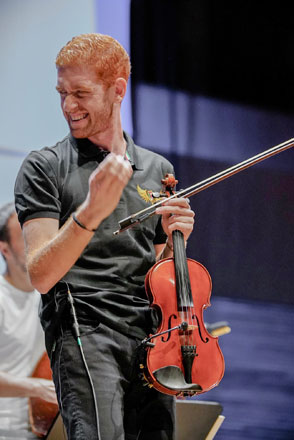 Jordanian violinist Layth Sidiq plays at the international Seifert Zbigniew Jazz Violin Competition in Poland (Photo courtesy of Layth Sidiq)