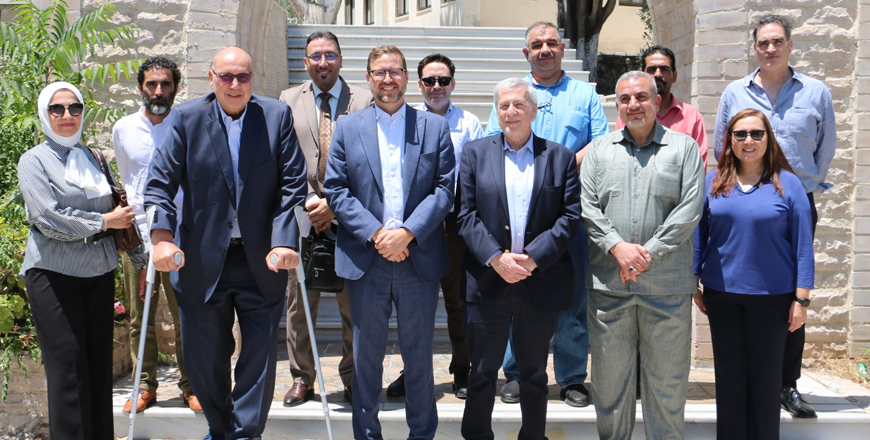 Minister of Foreign Affairs of Chile Alberto van Klaveren and high-level delegation visit the UNRWA Wadi Seer Training Centre in Amman (Photo courtesy of UNRWA)
