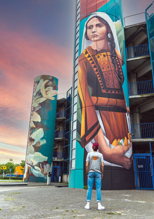 Open Art Shuffle is a street art and cultural exchange initiative between Dutch and Jordanian artists where the artists get to swap countries, ideas and cultures (Photo courtesy of Open Art Shuffle)