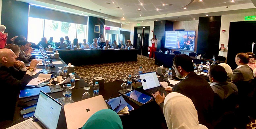The Royal Scientific Society and University of Bradford organise a final workshop for digital technology projects aiming at enhancing refugee resilience  (Photo courtesy of the Royal Scientific Society)