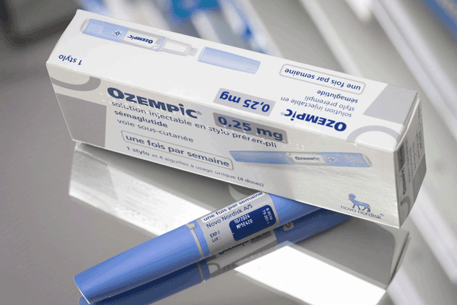 This photograph taken on February 23, 2023, in Paris, shows the anti-diabetic medication 'Ozempic' (semaglutide) made by Danish pharmaceutical company 'Novo Nordisk' (AFP photo)