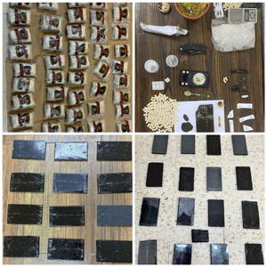 The Anti-Narcotic Department on Monday arrests 23 wanted suspects in connection with 11 illicit drug cases, including a regional gang, in various parts of the Kingdom in the past few days (Petra photo)