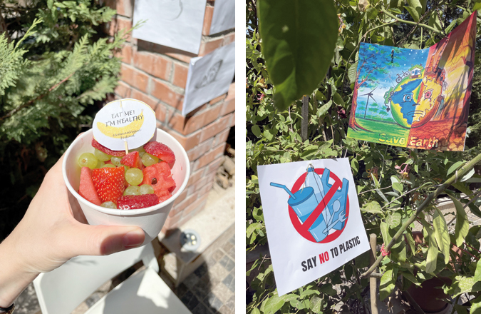 The first vegan festival held in Amman was also ‘the first plastic free event in Jordan’, according to the organisers  (Photos by Emily Stewart)