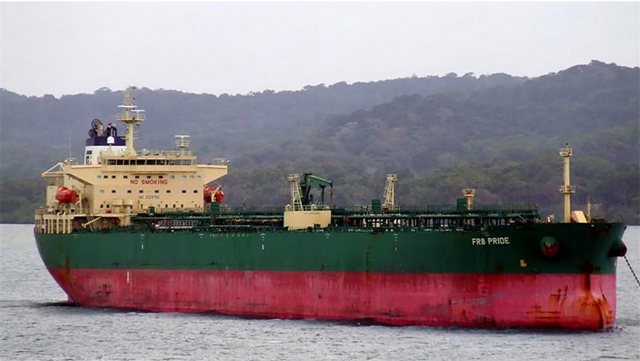 The oil tanker Eagle S that is suspected of severing the cable (AFP photo)