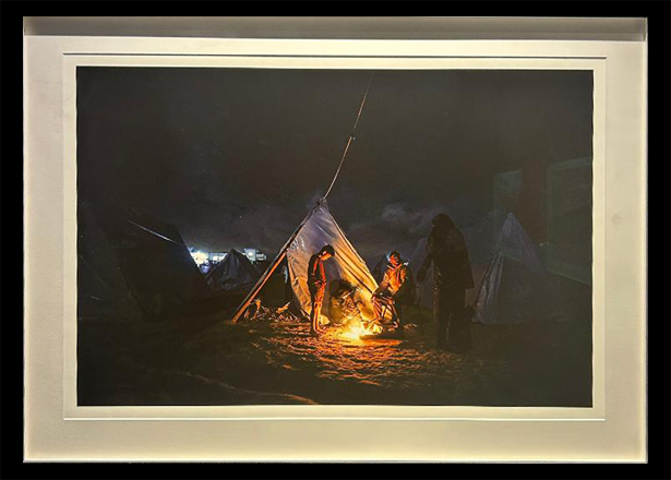  Pictures by Palestinian photographer Mustafa Hasoona screened at Xposure (Photo by Maria Weldali)