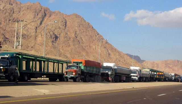 The trucking sector in Jordan employs around 100,000 people and includes some 21,000 trucks, according to the president of the Jordan Truck Owners Association (JT file photo)