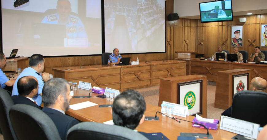 Public Security Directorate Director Maj. Gen. Obaidallah Maaytah speaks during a lecture at the Royal Jordanian National Defence College, on Monday  (Photo courtesy of PSD)