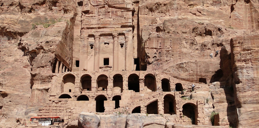 A photo of the Urn Tomb in Petra, probably constructed around 70AD (Photo courtesy of visitpetra.jo)