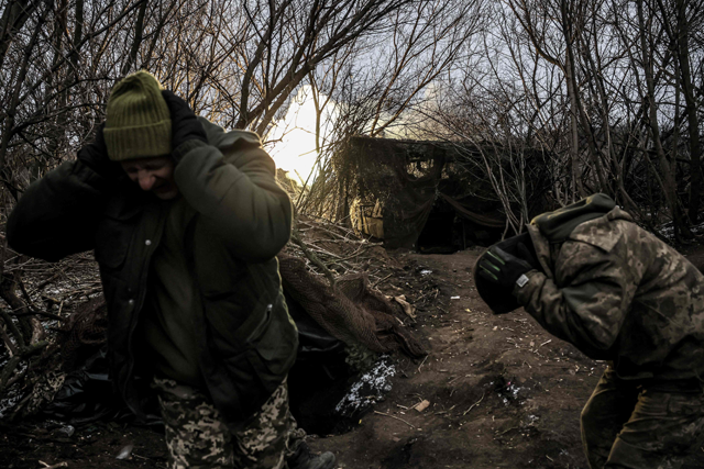 This handout photograph taken on January 16, 2025 and released by the Press Service of the 24 Separate Mechanized Brigade (AFP photo)