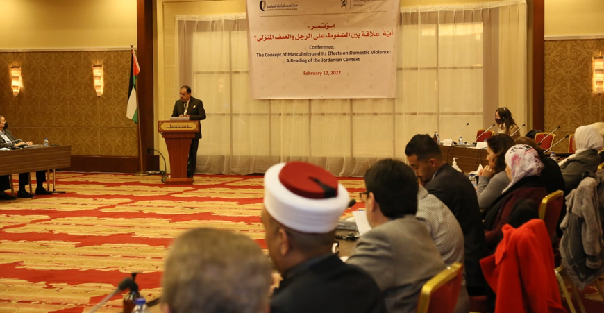 Al Quds Centre for Political Studies President Oraib Rantawi speaks during the launch of a study on Saturday (Photo courtesy of Al Quds Centre for Political Studies)