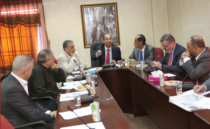 State Minister for Media Affairs Faisal Shboul speaks during a panel discussion organised by the Al Rai Centre for Studies on Wednesday (Photo by Rayya Al Muheisen)