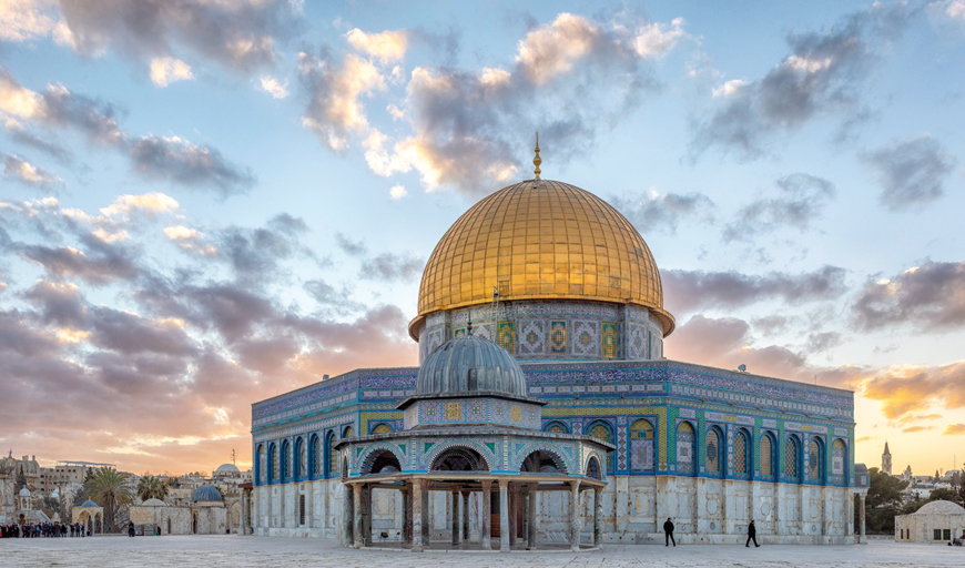 A view of the Dome of the Rock at the Aqsa Mosque complex in Jerusalem  (Photo courtesy of Bashar Tabbah)