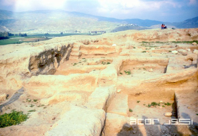 A view of Tell Deir ‘Alla site in the Jordan Valley (Photo courtesy of ACOR/ Nancy Lapp Collection)