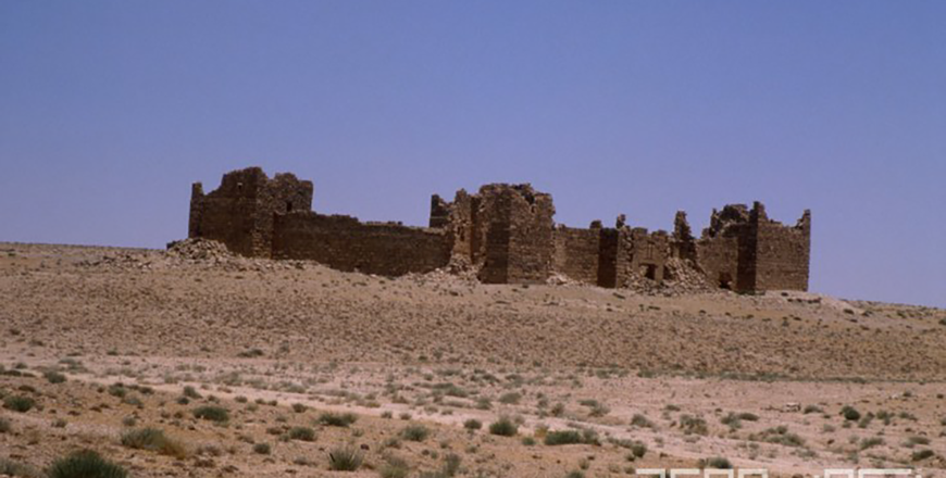The Roman fort Qasr Bshir, established in the late 3rd century AD, was part of the Roman frontier fortresses and watchtowers (Photo courtesy of ACOR)