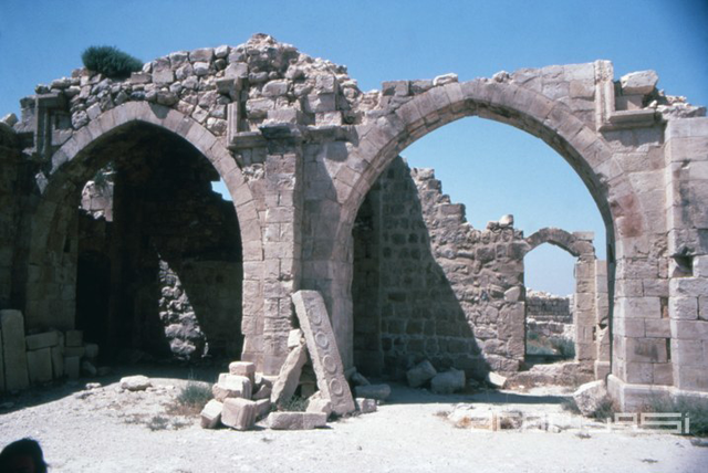 Interior structure at Montreal Castle in the southern Jordan (Photo courtesy of ACOR)