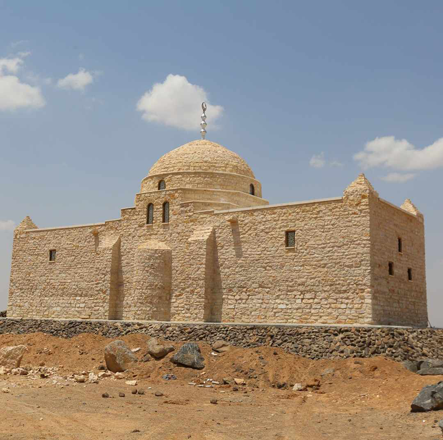 A recently built heritage mosque near Mafraq commemorating Prophet’s Mohammad journey to Levant (Photo courtesy of Safa Joudeh)