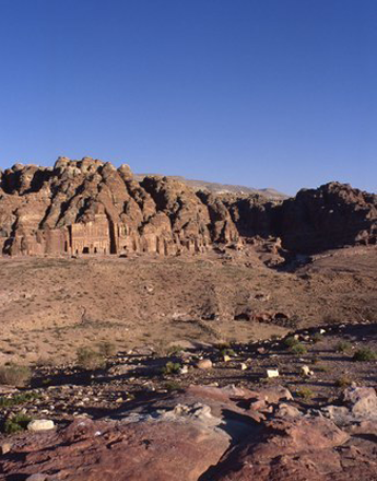 The Royal Nabatean tombs in Wadi Mataha (Photo courtesy of ACOR)