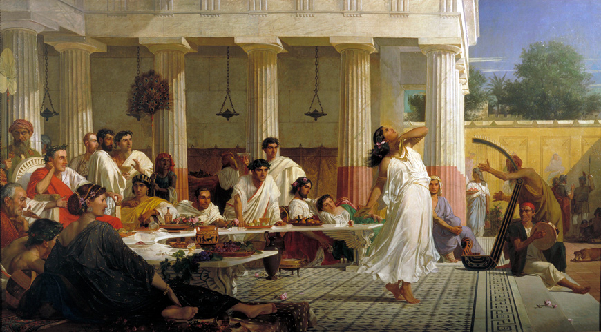 Edward Armitage’s painting from1868, titled ‘Herod’s Birthday Feast’ (Photo courtesy of Gyozo Voros)