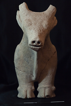 Bull statue found at Khirbet Ataruz, 9th century BC (Photo courtesy of J Park)