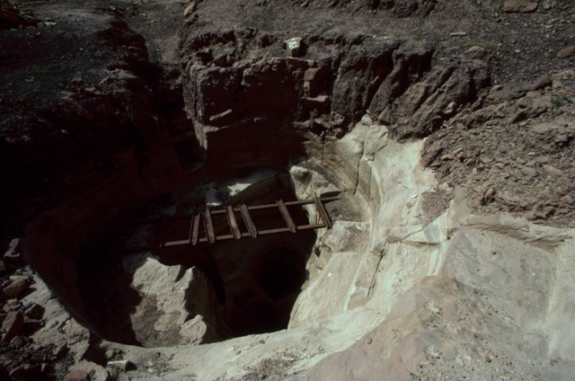 A vertical or near vertical tunnel in a mine is known as a shaft. They are used both for ventilation and to allow access to or egress (of people or materials) from deep workings (Photo courtesy of ACOR)