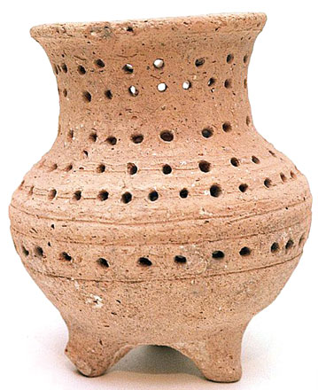   An Iron Age carinated incense burner from Sahab, circa 1,000-700 BC  (Photo courtesy of Barakat Gallery)