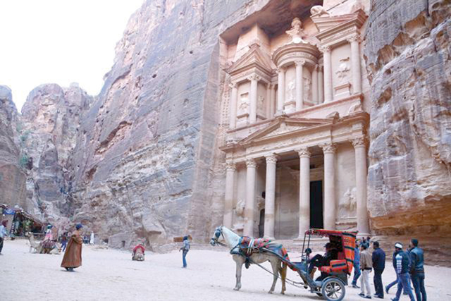 A view of the rose-red city of Petra, some 220 kilometres south of Amman  (File photo)