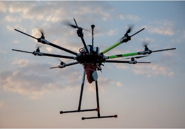 The project team is working to employ a small number of low-cost lightweight drones to harvest real-time wireless data (Photo courtesy of British embassy)